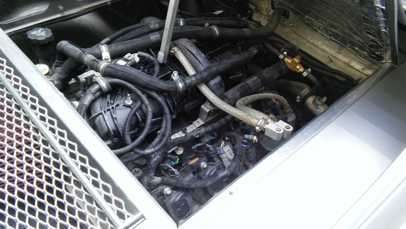 The engine bay as it looks today.